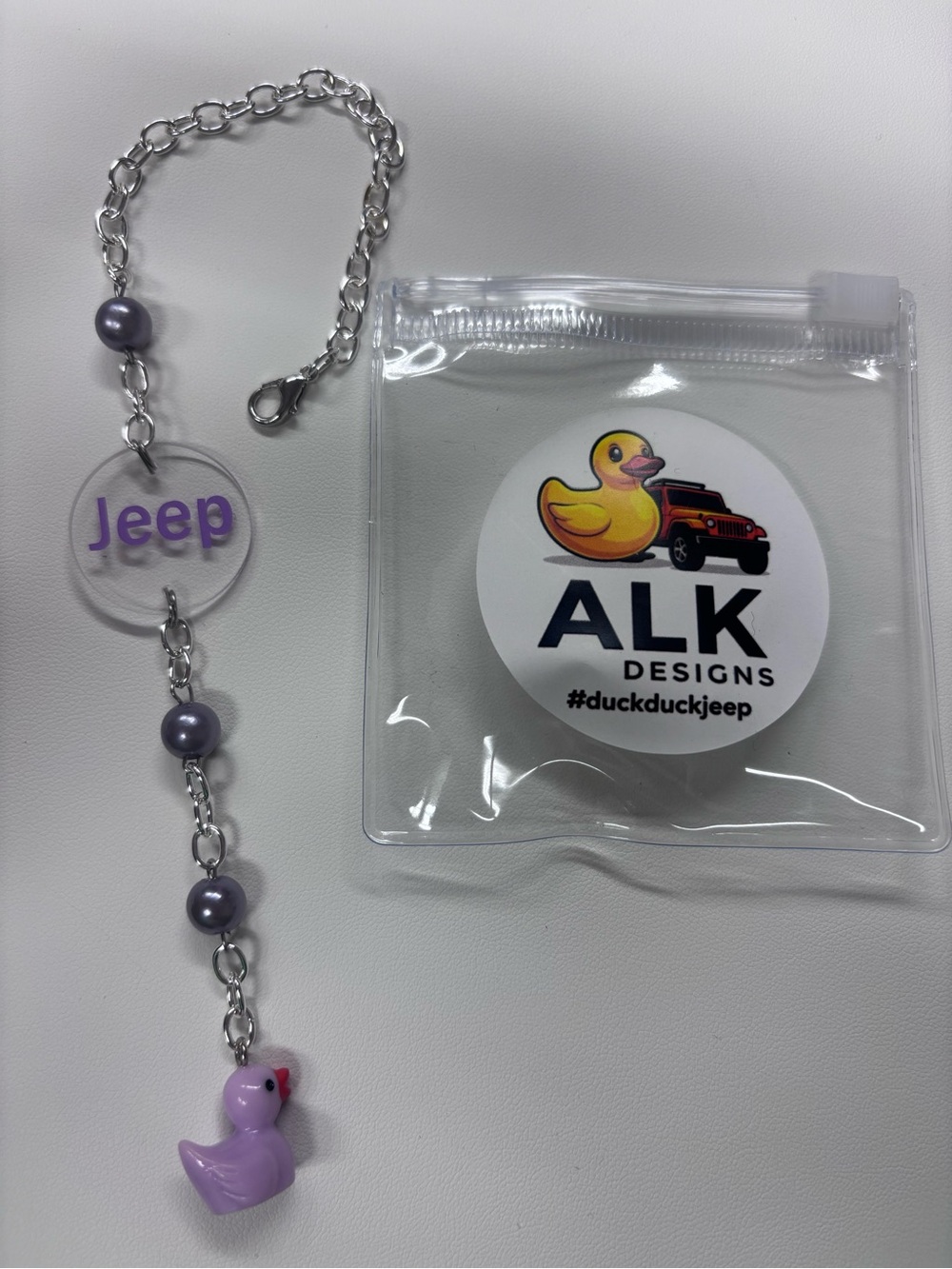 Jeep rearview mirror charm